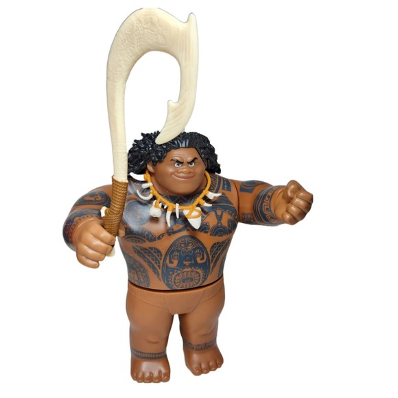 Hasbro Disney Moana Maui Figure 10.5 In. Tall with Hook Articulated Toy 2015 - Picture 1 of 10
